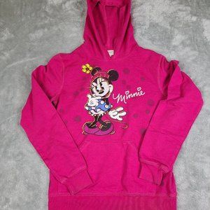 Vintage Minnie Mouse Hoodie Sweatshirt‎ Y2K Disney Store Women’s XS Red Vtg 2000